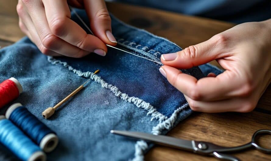 Comment renforcer les coutures d’un vêtement usé