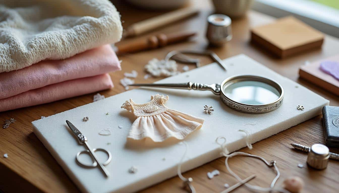 d&eacute;couvrez des astuces de pr&eacute;cision pour la couture de v&ecirc;tements de poup&eacute;es et r&eacute;alisez des tenues parfaites et d&eacute;taill&eacute;es.