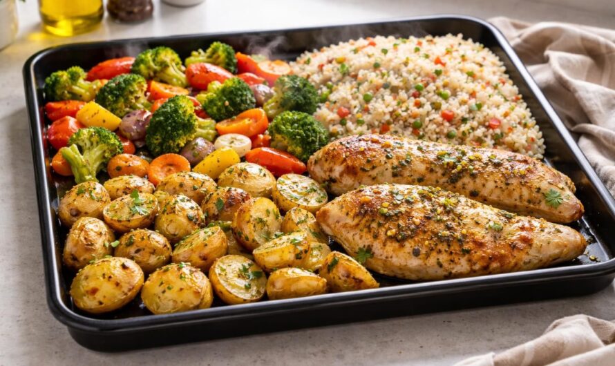 Comment préparer un repas complet sur une seule plaque