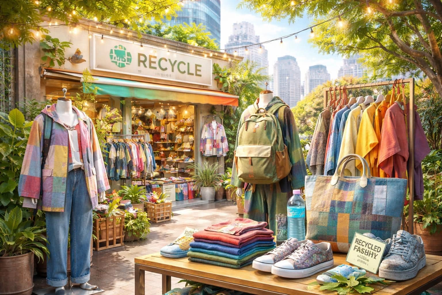 d&eacute;couvrez la mode circulaire : des v&ecirc;tements recycl&eacute;s alliant style, tendance et respect de l'environnement pour une consommation responsable.