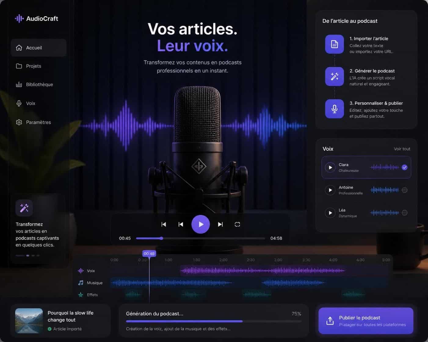 découvrez comment transformer vos articles de blog en podcasts captivants pour toucher un nouveau public grâce à la puissance de l'audio.